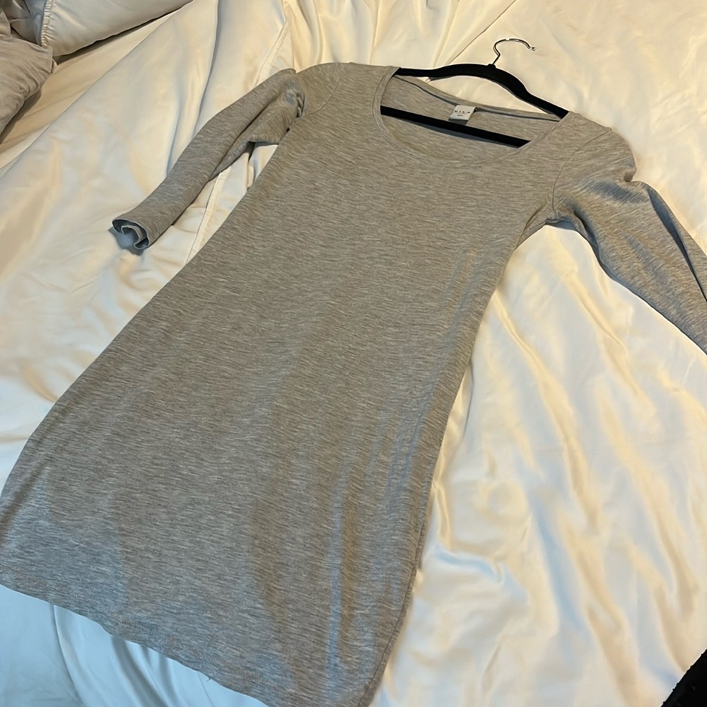 ASOS Vila Grey Bodycon Dress XS/S